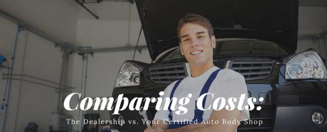 comparing costs dealership vs certified auto body shop
